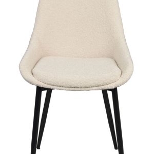Stol Sierra Ljus Beige/Svart bouclétyg 2-p