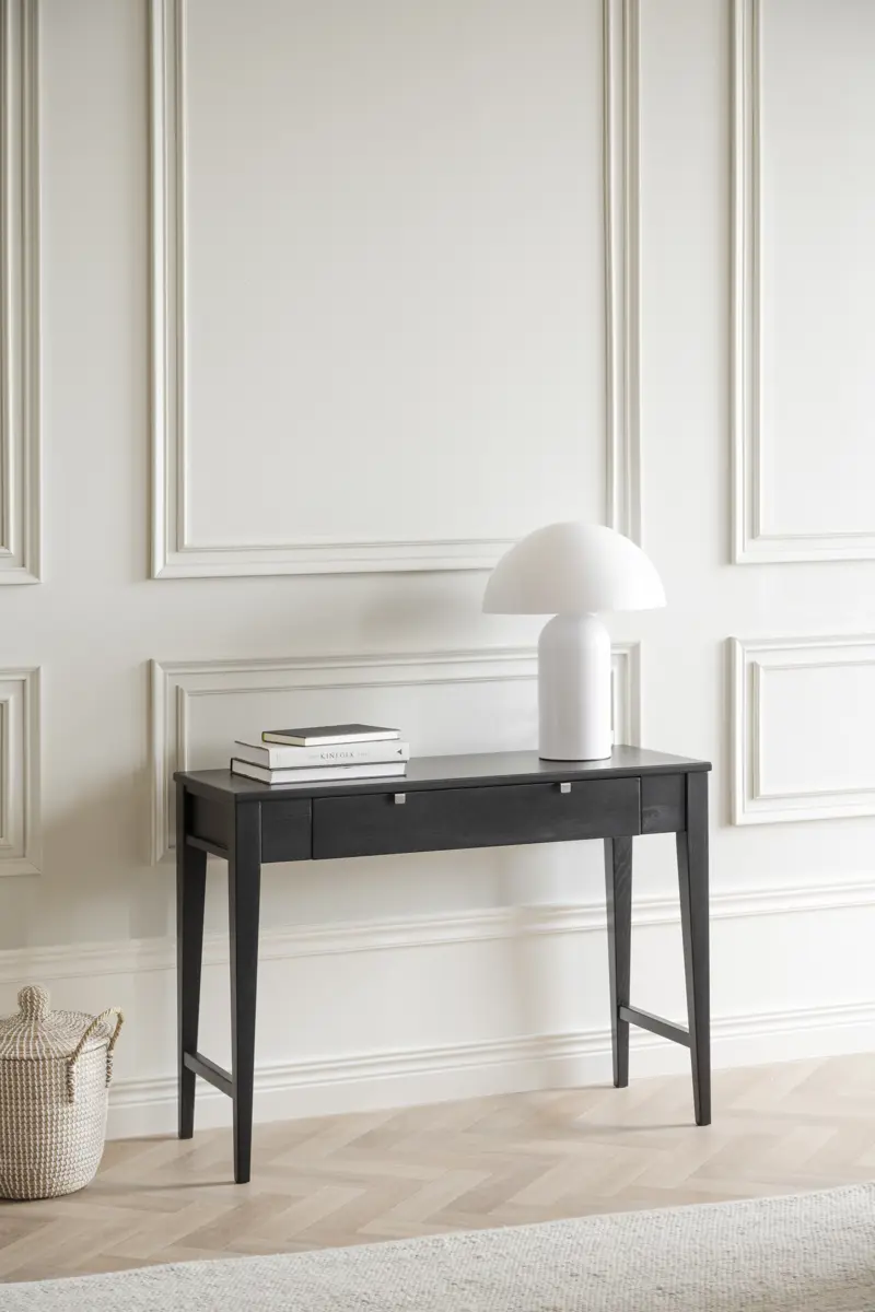 Confetti Avlastningsbord, svart, 100×40 cm