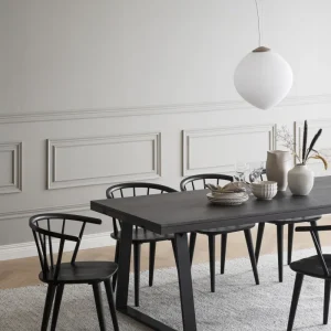 Matbord Brooklyn Brun, svarta U-ben