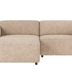 3-sitssoffa Willard schäslong beige vänster