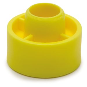 Distansbricka 10 mm Gul plast