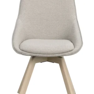 Alison stol snurrfunktion Beige/vitpigmenterad 2-p
