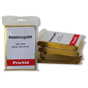 Räddningsfilt i guld/silver, 5-pack