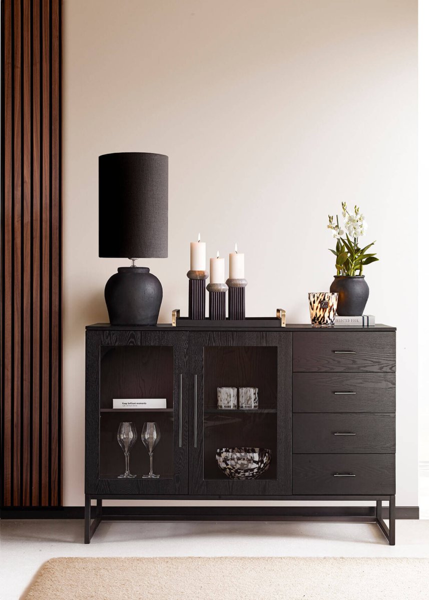 Skänk med lådor Penthouze, Svart - Bild 2