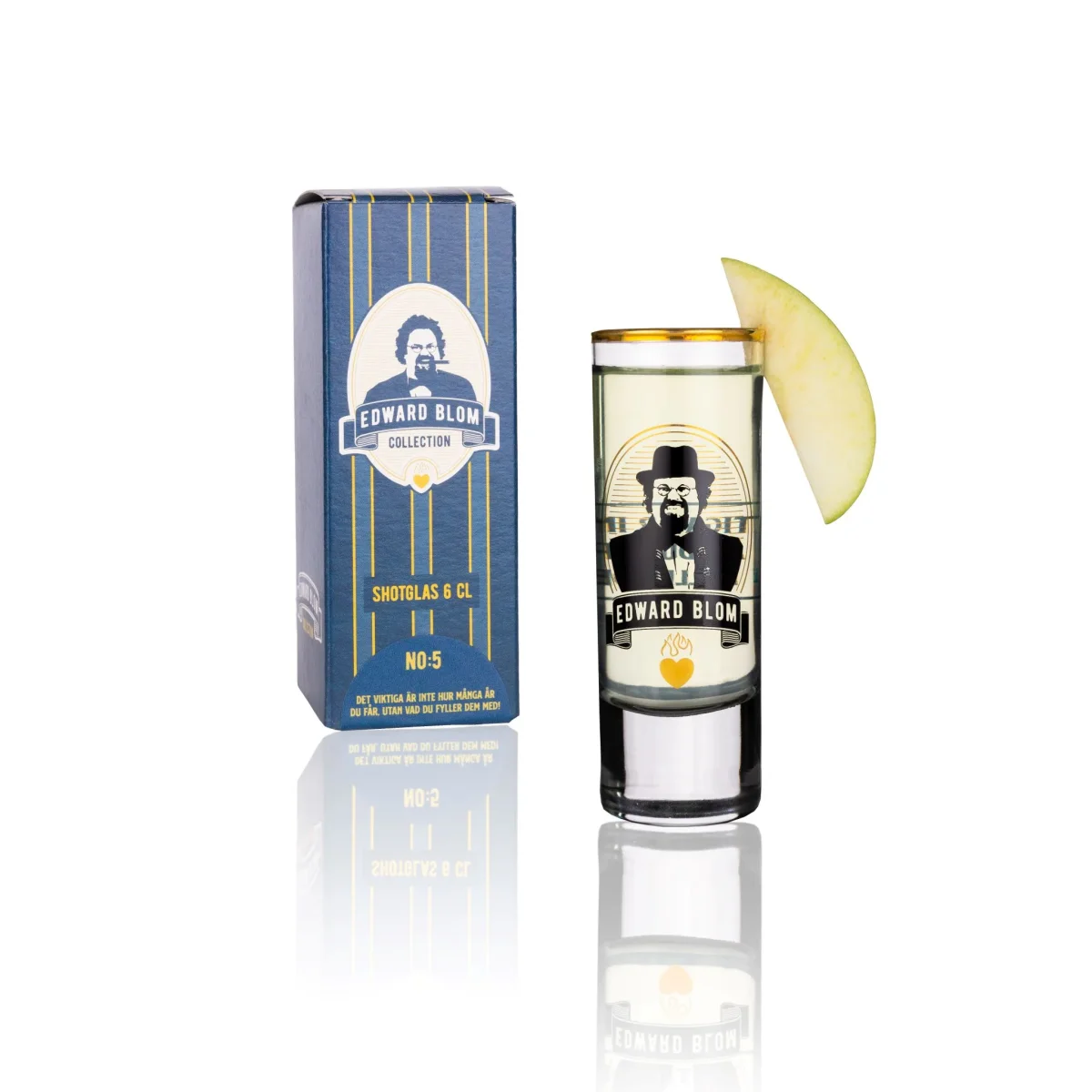 Shotglas 6cl No:5 "Det viktiga är..."
