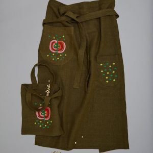 Äppel Päppel, förkläde, broderikit