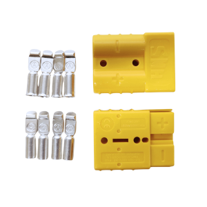Anderson kontakt gul 50A 2-pack (inkl. crimpstift)