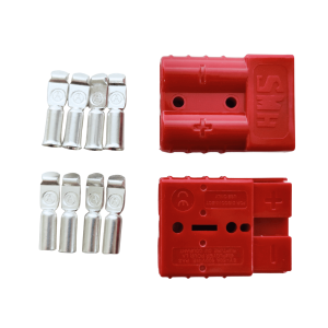 Anderson kontakt röd 50A 2-pack (inkl. crimpstift)