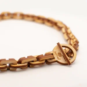Link trälänk grov, halsband