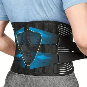 Justerbart ryggbälte med flexibelt material