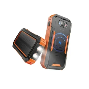 Powerbank 20000mAh – Solcell & QI-laddning