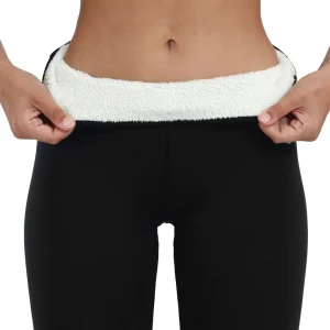 leggings Dam – Fodrade Värmetights med Fleece & Hög Midja