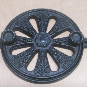 Plattventil med ornament