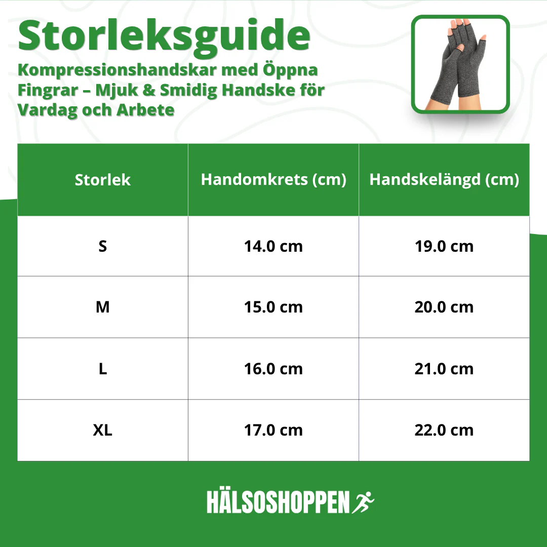 Kompressionshandskar med Öppna Fingrar – Mjuka & Smidiga för Vardag och Arbete - Bild 4