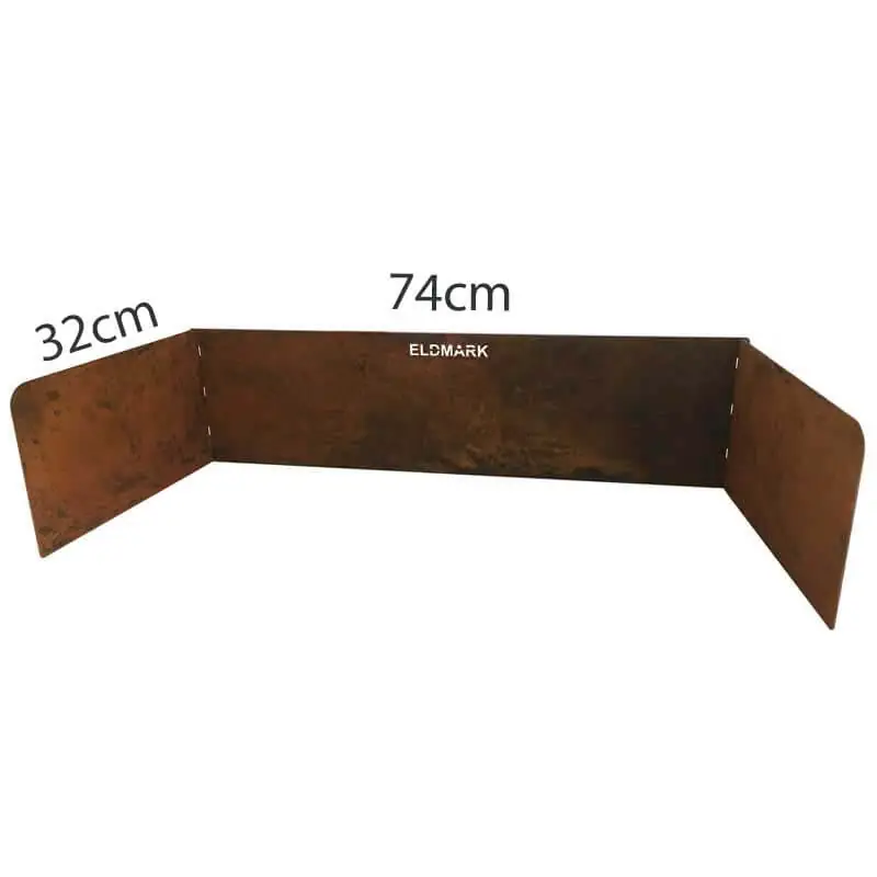 Vindskydd till grillplats i corten - Bild 7