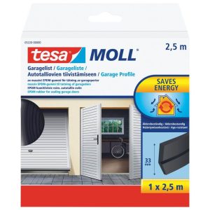 Tätlist garage svart 2,5m