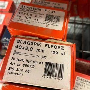 OUTLET Slagspik 40×3,0mm