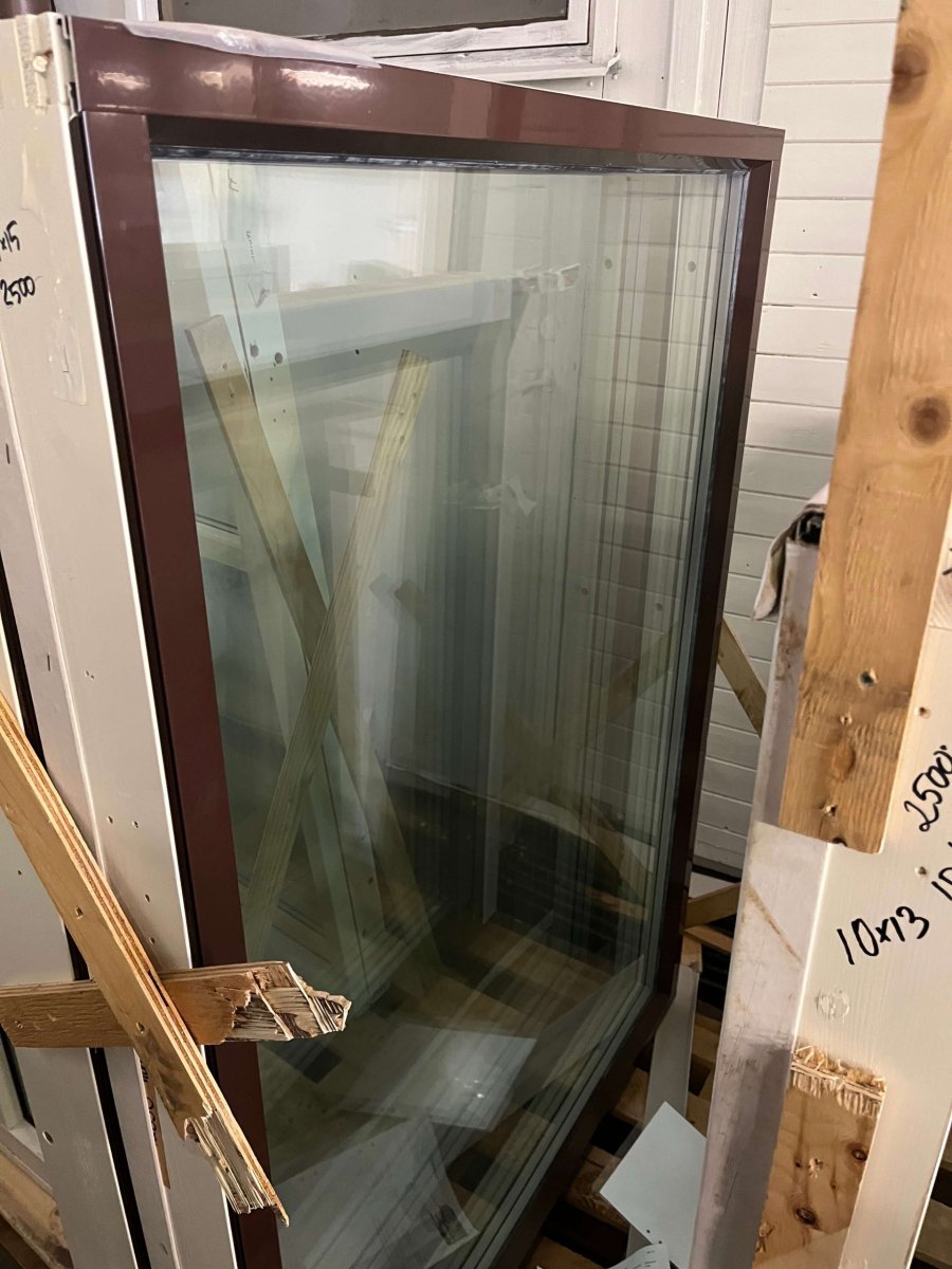 OUTLET Fast fönster Trä/Alu 11×15 Brun ID: 76906