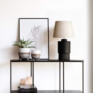 Skänk/Sidobord Long Shore, Svart 120 cm